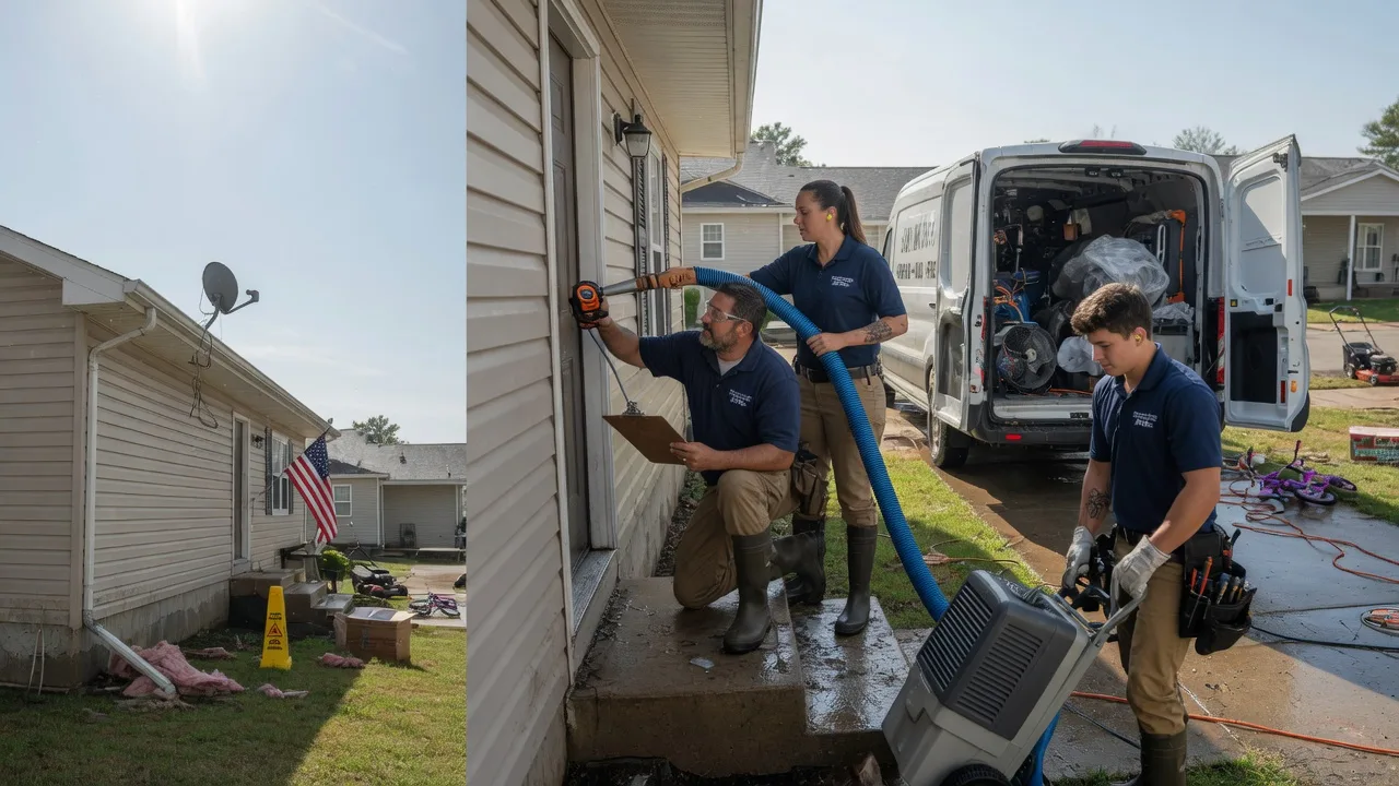 Ceiling Water Damage Restoration in Denton, TX near me